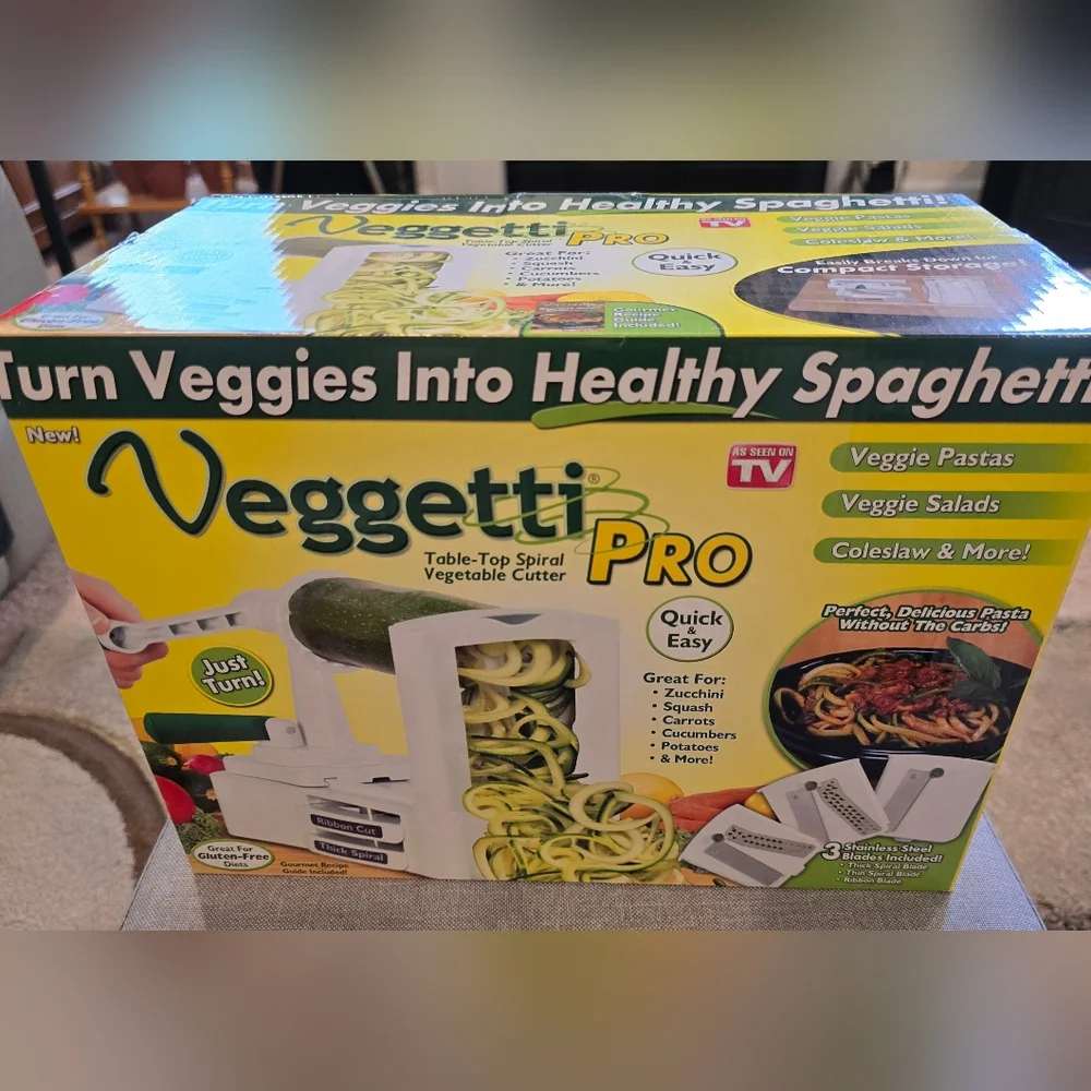 Veggetti Pro Table-Top Spiral Vegetable Cutter EUC